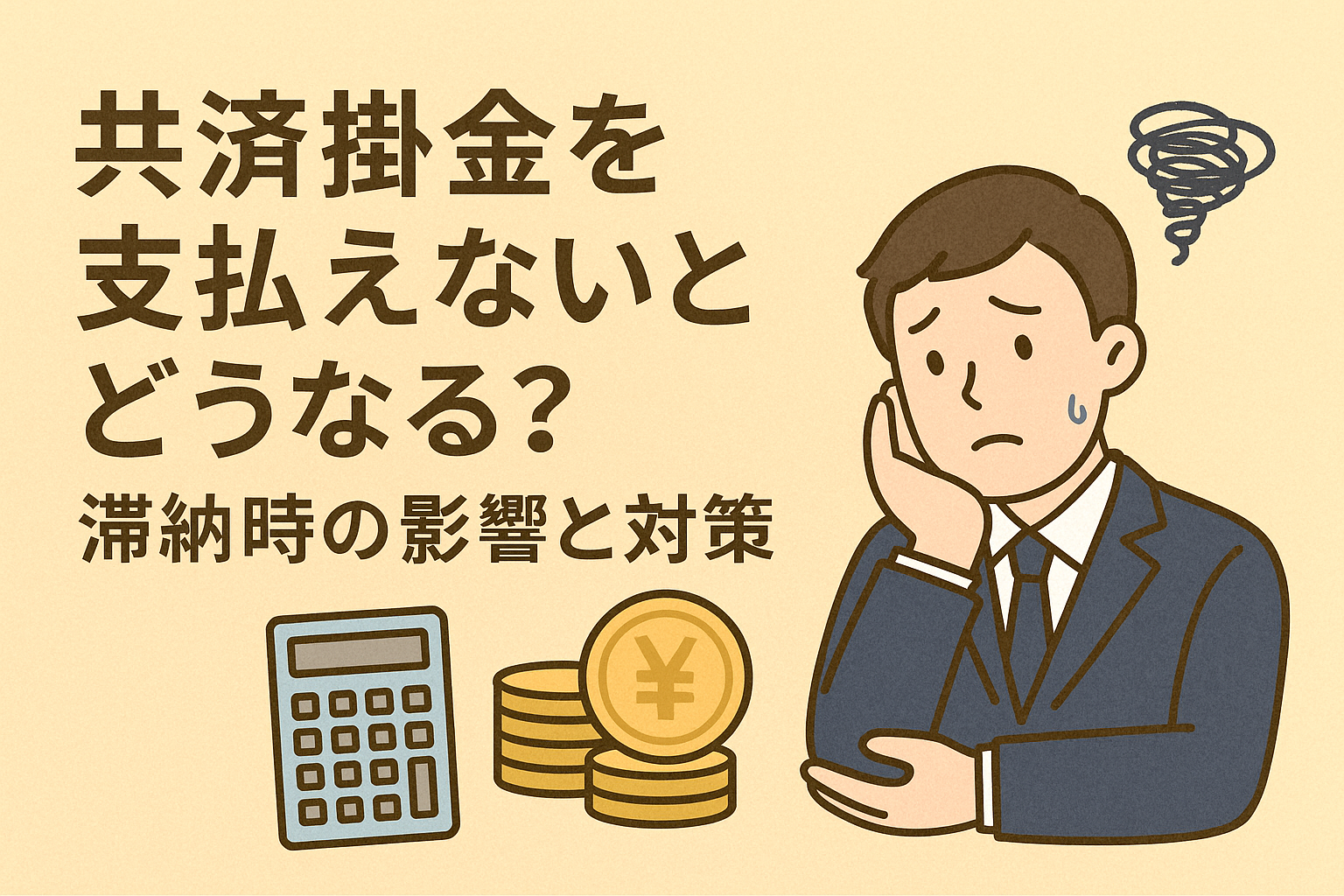 共済掛金を支払えないとどうなる?滞納時の影響と対策